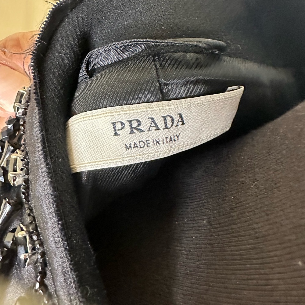 Prada Wool Coat With Black Crystals - Authentic - image 7